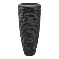 Кашпо Polystone Seaside Partner Smoke (with liner), D37хH90см