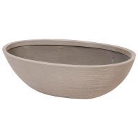 Кашпо файберстоун Nobilis Marco "Taupe sand Oval",59х28хH20 см