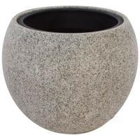 Кашпо полистоун Nobilis Marco "Rock2-wb Ball", D40хH32 см с тех.горшком