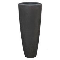 Кашпо Polystone Plain Partner smoke (with liner), D50хH120см