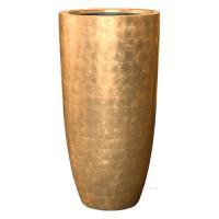 Кашпо Metallic Silver leaf Partner Glossy Gold (with liner), D46хH90см