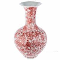 Ваза "Шинуазри Red"(керамика), D22xH36,5 см