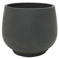 Кашпо Rough Mini Pixie M Black Washed, D24xH20см