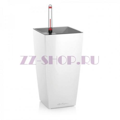 Кашпо LECHUZA MAXI-CUBI Белый блестящий