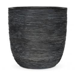 Кашпо Capi Nature Egg Planter Rib Black