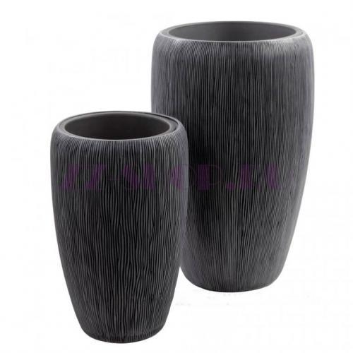 Кашпо Nobilis Marco Pm-Bgray Socdung Vase Полистоун