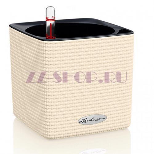 Кашпо LECHUZA CUBE Color Слоновая кость