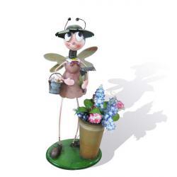 Уличная подставка для цветов - кашпо Пчелка с ведром