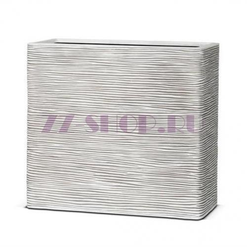 Кашпо Capi Nature Planter Rectangle High Rib Ivory