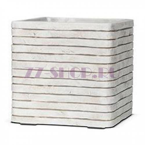 Кашпо-Куб Capi Nature Planter Square Row Ivory