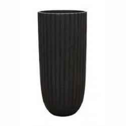 Кашпо Nieuwkoop Polystone Lourdee Cylinder, цвет дымчатый