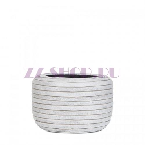 Кашпо Capi Nature Pot Round Row Ivory