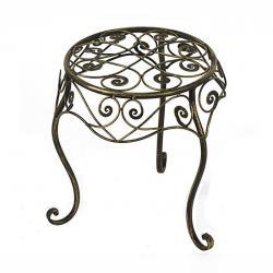 Круглая на изогнутых ножках с узором, цвет Бронза