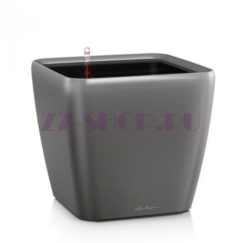 Кашпо LECHUZA QUADRO LS Антрацитовый металлик