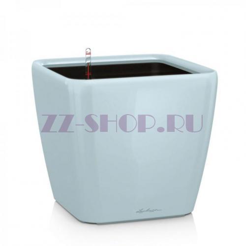 Кашпо LECHUZA QUADRO LS Голубой блестящий