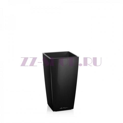 Кашпо LECHUZA MINI-CUBI Черный блестящий